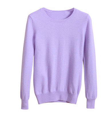 women's Sweater Wool Sweater Female round neck pullover Knit Sweater