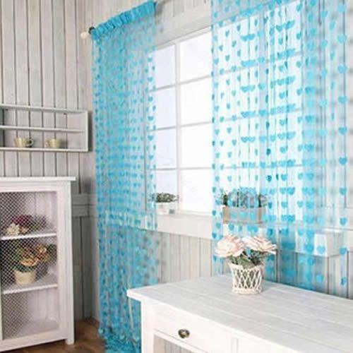 Online discount shop Australia - Cute Heart Line Tassel String Door Curtain Window Room Divider Curtain Valance