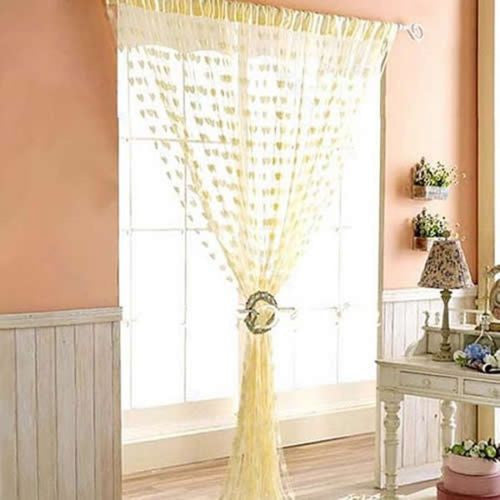 Online discount shop Australia - Cute Heart Line Tassel String Door Curtain Window Room Divider Curtain Valance