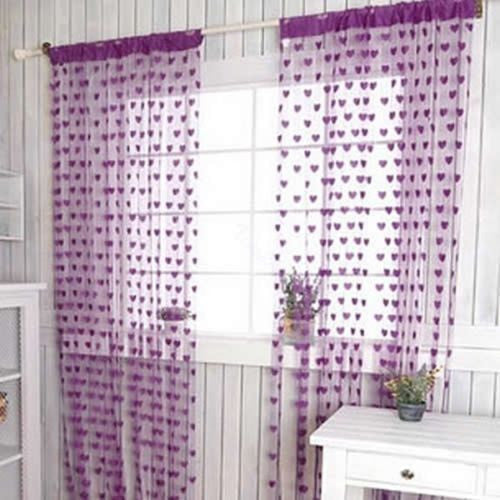 Online discount shop Australia - Cute Heart Line Tassel String Door Curtain Window Room Divider Curtain Valance