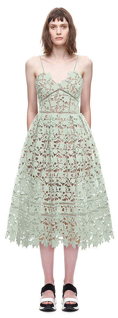 Online discount shop Australia - Handmade White/Red Sexy Deep V-neck Flower Lace Dress Runway Elegant Dresses Hollow Out Long Dress Shoulder-Straps