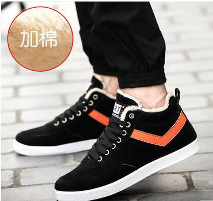Online discount shop Australia - Hot Boots Men's Casual Shoes Boots Plus Velvet Warm Shoes To Help Low Suede Shoes