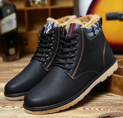 Online discount shop Australia - Hot Boots Men's Casual Shoes Boots Plus Velvet Warm Shoes To Help Low Suede Shoes