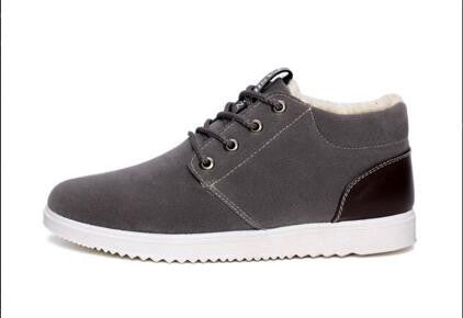 Online discount shop Australia - Hot Boots Men's Casual Shoes Boots Plus Velvet Warm Shoes To Help Low Suede Shoes
