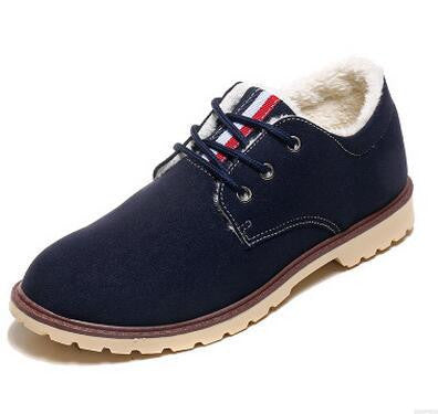 Online discount shop Australia - Hot Boots Men's Casual Shoes Boots Plus Velvet Warm Shoes To Help Low Suede Shoes