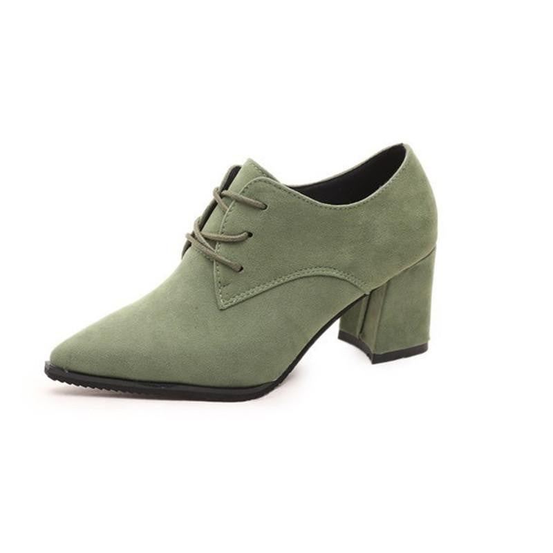 Women's 7.5 cm Block Heel sexy pointed toed woman pumps EUR 34 -39