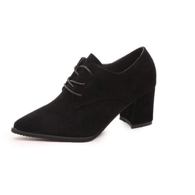 Women's 7.5 cm Block Heel sexy pointed toed woman pumps EUR 34 -39