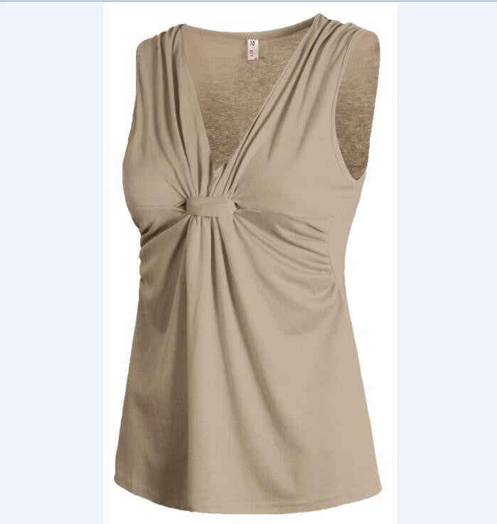 Fashion Vest Tops Women Sleeveless Casual t-shirts sexy V-neck Tops Slim Tank Tops