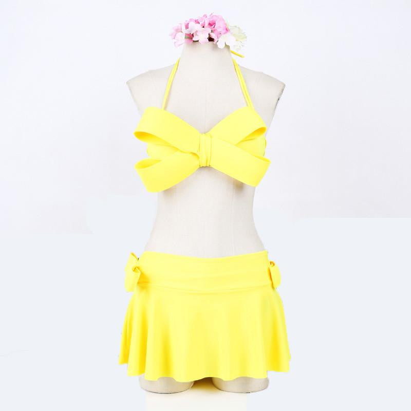 Women Black Swim Wear Solid Swimwear Brazilian Bikini Big Bow Bandeau Beach Wear Halter Swimsuit Push Up Bathing Suit