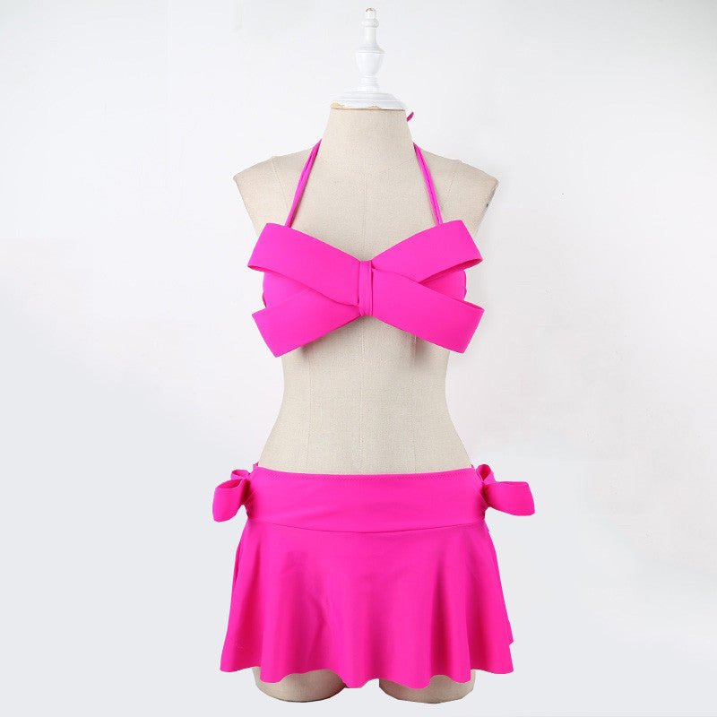 Women Black Swim Wear Solid Swimwear Brazilian Bikini Big Bow Bandeau Beach Wear Halter Swimsuit Push Up Bathing Suit