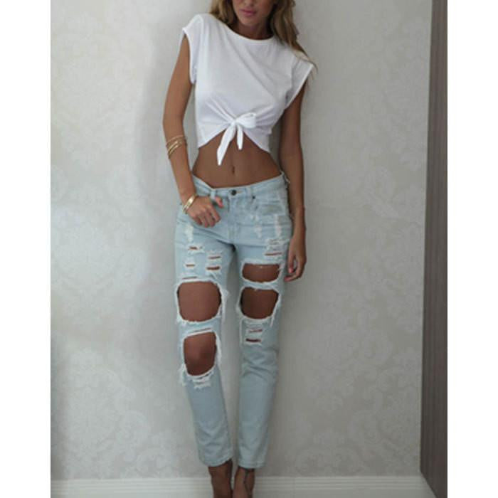 Women's Crop Tops Short Sleeve harajuku T Shirt Punk bustier crochet Cropped Top