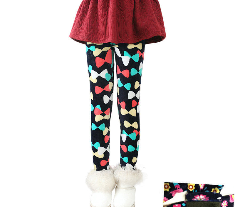 Plus Velvet Girl Kids Winter Pants Thickening Girls Leggings Cartoon For 24M-10Years Warm Girls' Trousers Children's Clothing - CelebritystyleFashion.com.au online clothing shop australia