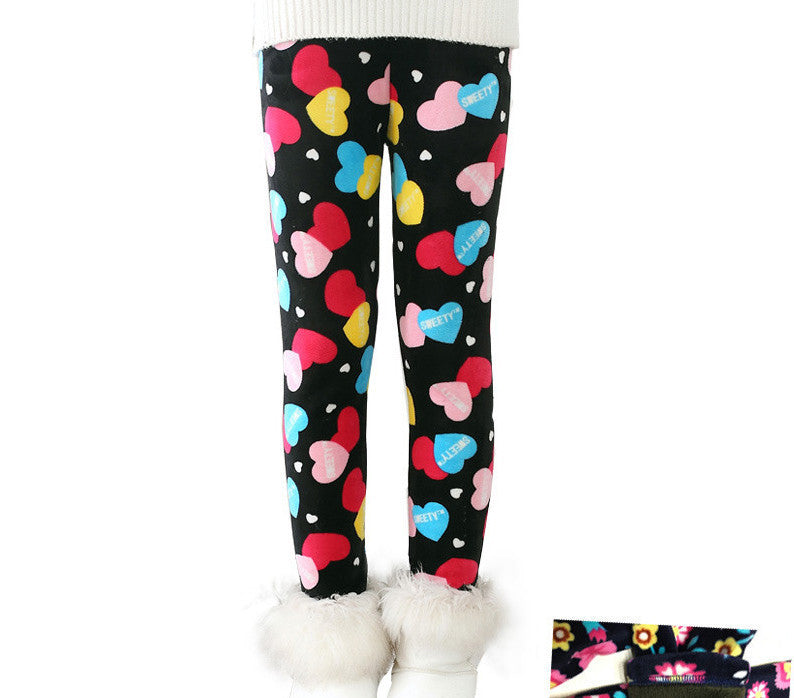 Plus Velvet Girl Kids Winter Pants Thickening Girls Leggings Cartoon For 24M-10Years Warm Girls' Trousers Children's Clothing - CelebritystyleFashion.com.au online clothing shop australia