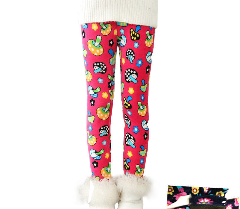 Plus Velvet Girl Kids Winter Pants Thickening Girls Leggings Cartoon For 24M-10Years Warm Girls' Trousers Children's Clothing - CelebritystyleFashion.com.au online clothing shop australia