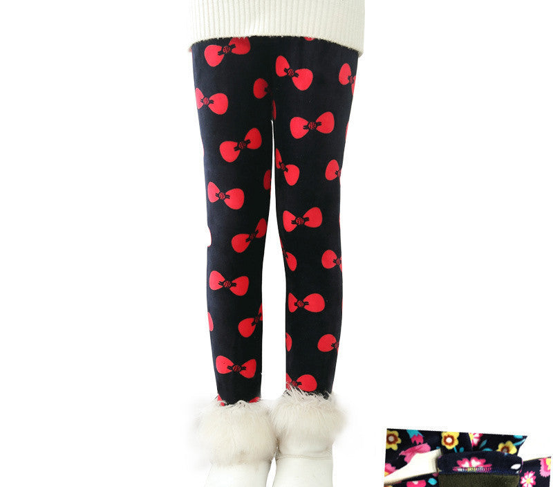 Plus Velvet Girl Kids Winter Pants Thickening Girls Leggings Cartoon For 24M-10Years Warm Girls' Trousers Children's Clothing - CelebritystyleFashion.com.au online clothing shop australia