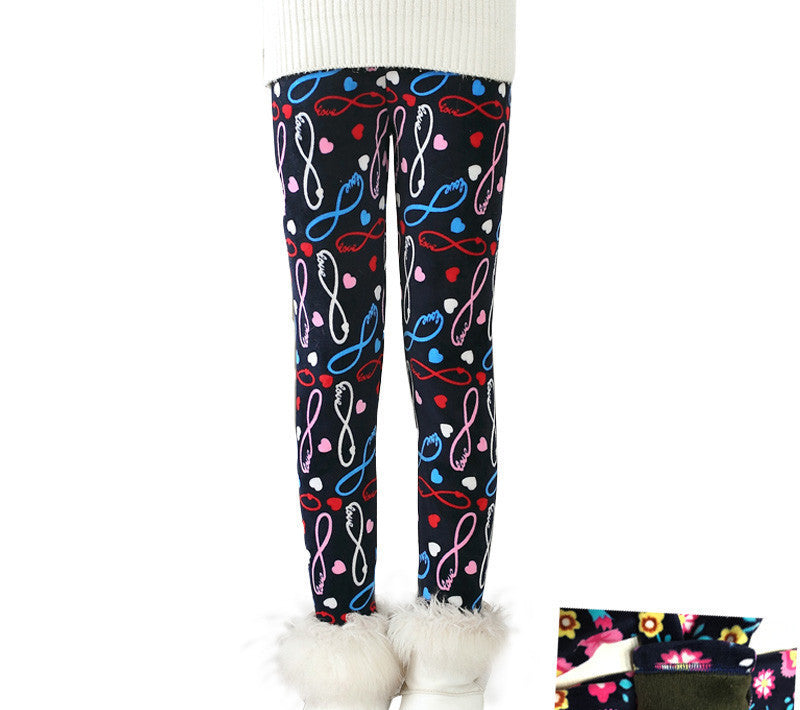 Plus Velvet Girl Kids Winter Pants Thickening Girls Leggings Cartoon For 24M-10Years Warm Girls' Trousers Children's Clothing - CelebritystyleFashion.com.au online clothing shop australia
