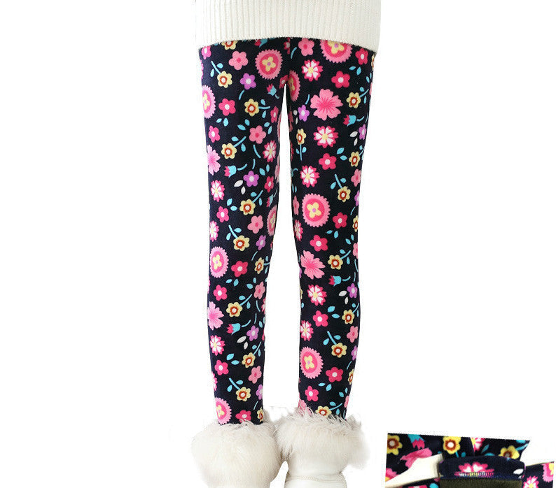 Plus Velvet Girl Kids Winter Pants Thickening Girls Leggings Cartoon For 24M-10Years Warm Girls' Trousers Children's Clothing - CelebritystyleFashion.com.au online clothing shop australia