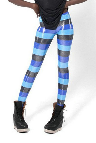 Online discount shop Australia - Fashion Striped Series Printed Style Creative Leggins Fitness Women Sexy Pants