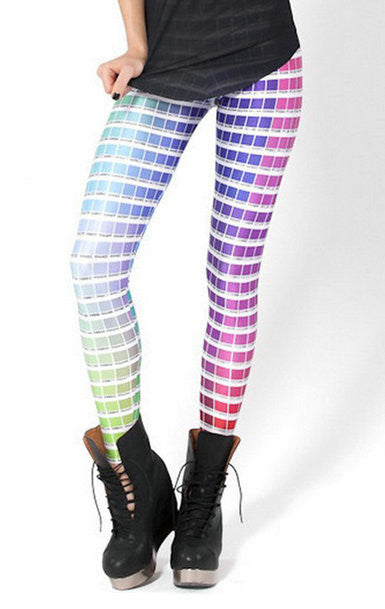 Online discount shop Australia - Fashion Striped Series Printed Style Creative Leggins Fitness Women Sexy Pants