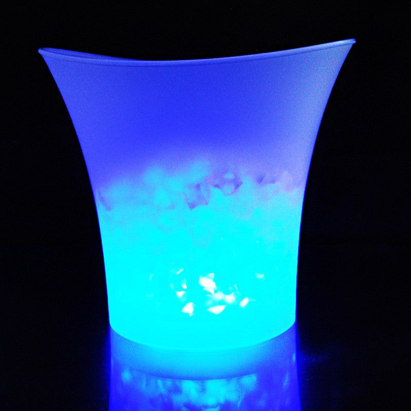Online discount shop Australia - 5L Waterproof Plastic LED Ice Bucket Color Changing Bars Nightclubs LED Light Up Champagne Beer Bucket Bars Night Party