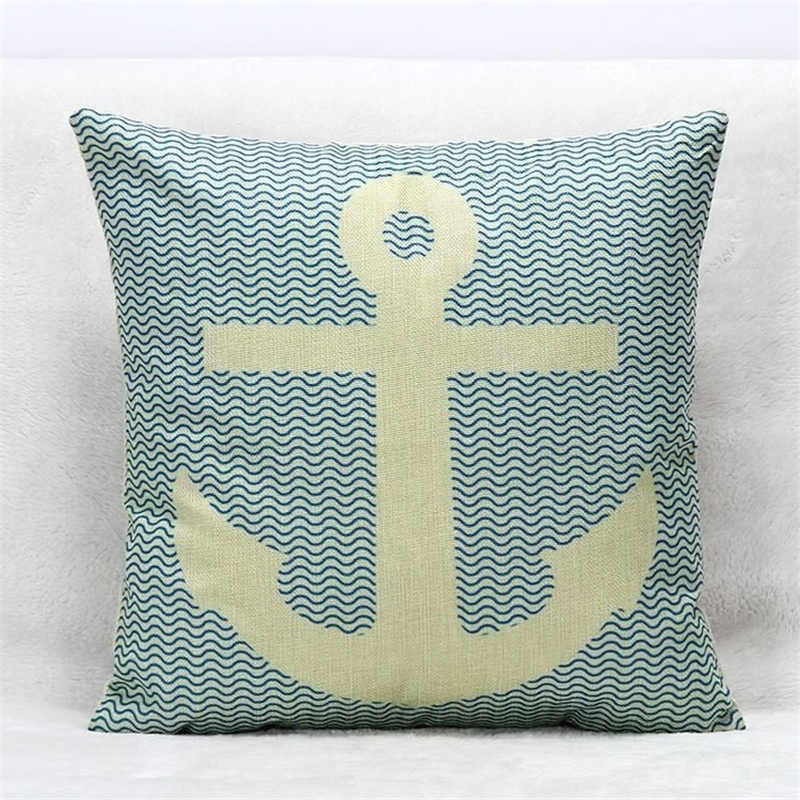 Pillowcase Anchor Pillow Cover Marine Live Anchor Home Pillow case Size 45*45 CM Throw Pillow Covers case