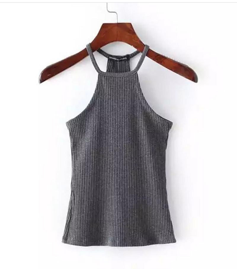 Shoulder Knitted Bustier Crop Top Women Round Neck Elastic Tube Tank Tops Knit Beach Camis Crop Tops 6 Colors