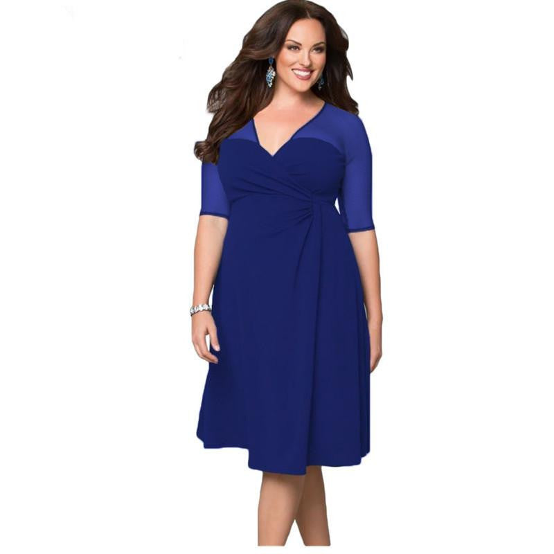 Women Fashion Half Sleeve Work Wear Sugar and Spice Dress cozy vestidos autumn dress big sizes LC60671
