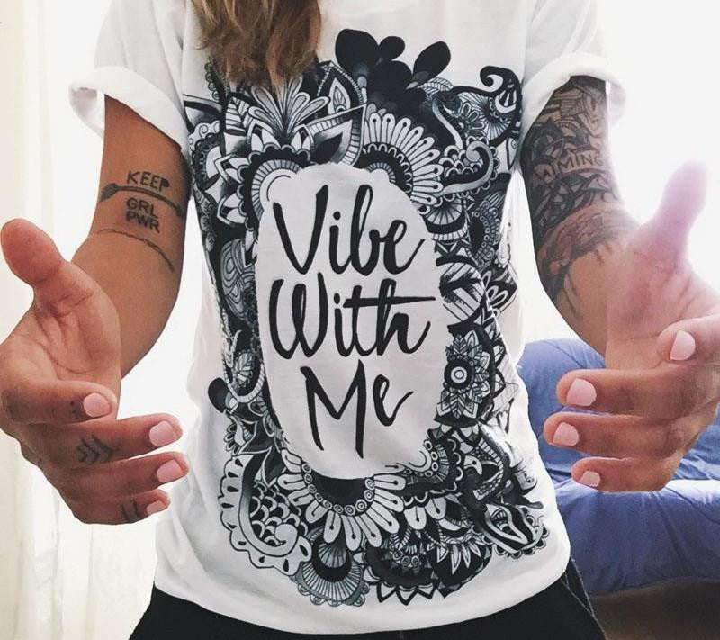 Women Short Sleeve Printed Retro Owl And Palm Eye T Shirts Plus Size 2XL Tee Shirt