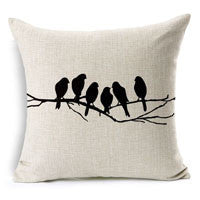 Online discount shop Australia - Modern Simple Plant Decorative Pillow Case Chair Waist Square 45x45cm Cotton Linen Pillow Cover Home Textile Living