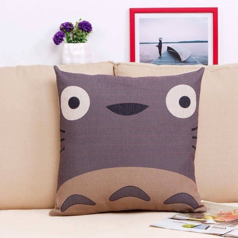 Online discount shop Australia - Cartoon Style Fashion Decorative Cushion Cover Cute Totoro Printed Throw Pillow Cover Car Home Decorative 45x45cm