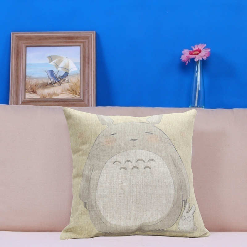 Online discount shop Australia - Cartoon Style Fashion Decorative Cushion Cover Cute Totoro Printed Throw Pillow Cover Car Home Decorative 45x45cm