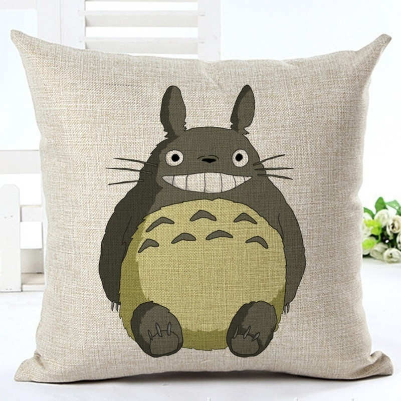 Online discount shop Australia - Cartoon Style Fashion Decorative Cushion Cover Cute Totoro Printed Throw Pillow Cover Car Home Decorative 45x45cm