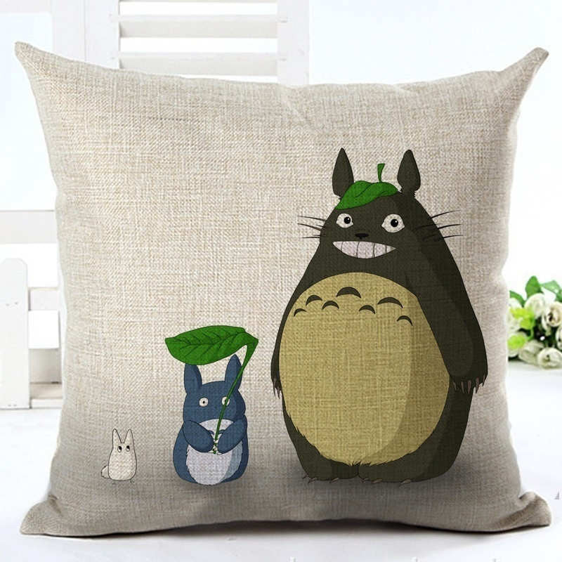 Online discount shop Australia - Cartoon Style Fashion Decorative Cushion Cover Cute Totoro Printed Throw Pillow Cover Car Home Decorative 45x45cm
