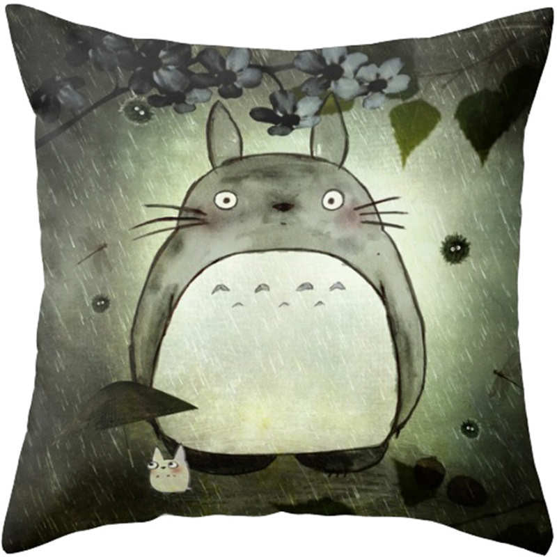 Online discount shop Australia - Cartoon Style Fashion Decorative Cushion Cover Cute Totoro Printed Throw Pillow Cover Car Home Decorative 45x45cm
