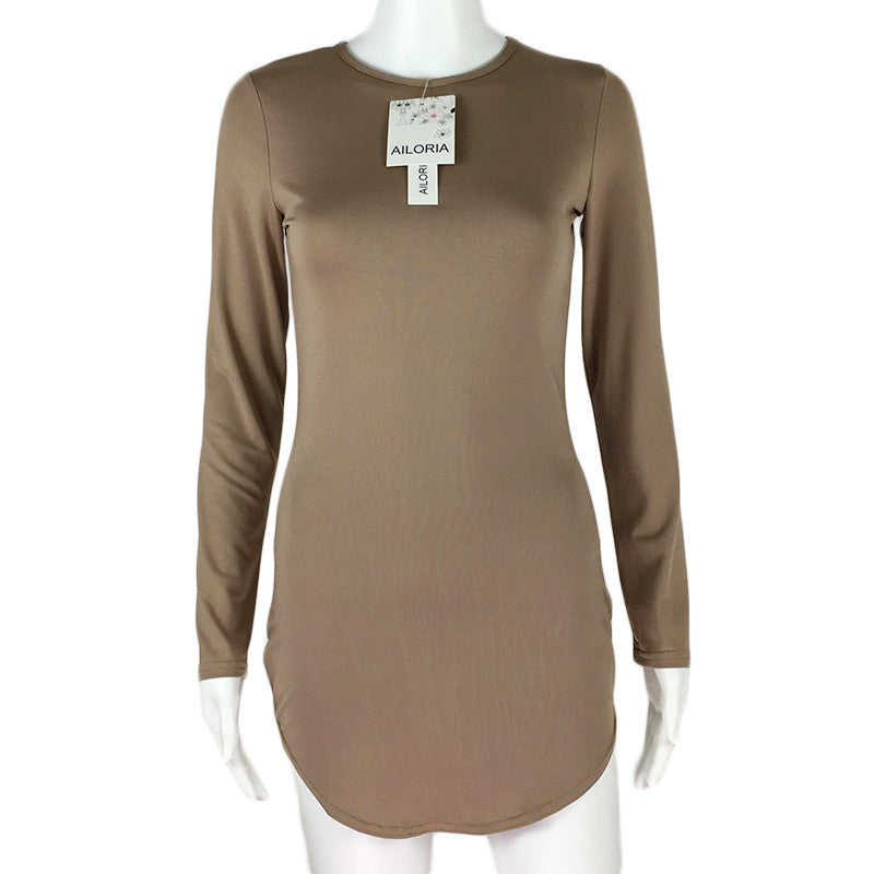 Online discount shop Australia - AILORIA Fashion Club Base bodycon dress Women long sleeve autumn sexy dress party short white dresses vestidos