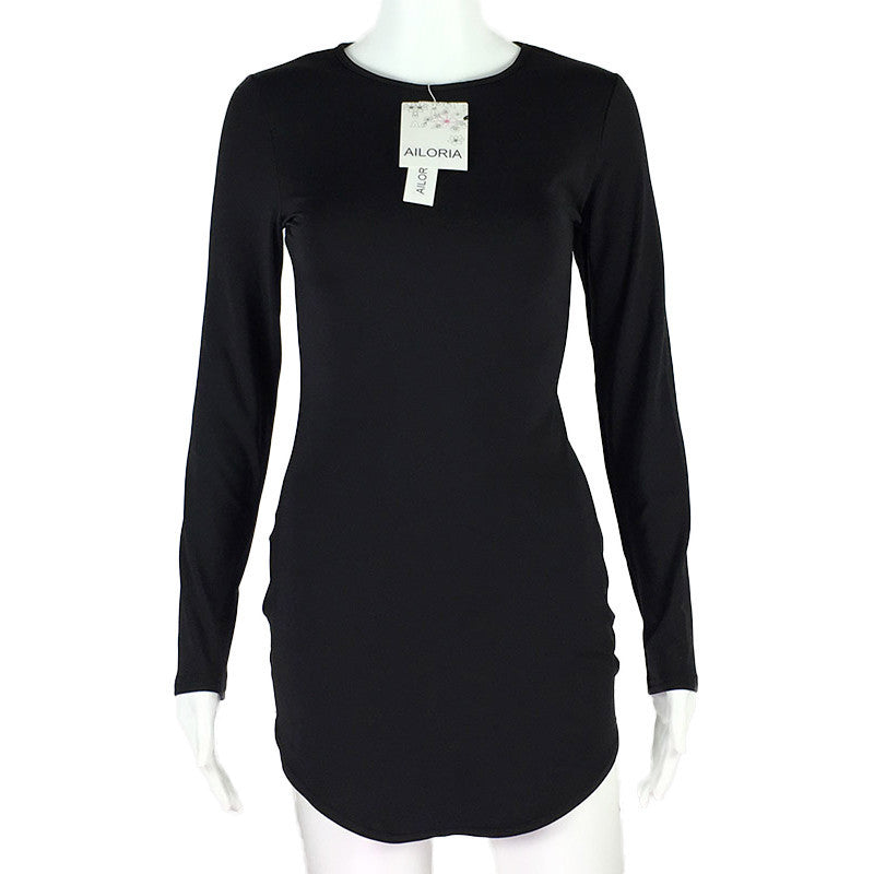 Online discount shop Australia - AILORIA Fashion Club Base bodycon dress Women long sleeve autumn sexy dress party short white dresses vestidos