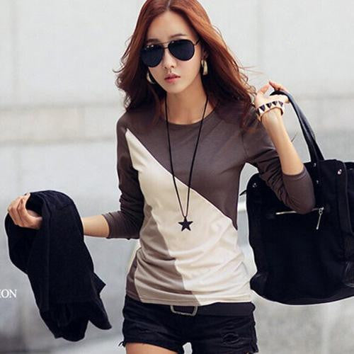 Online discount shop Australia - Fashion Cotton Blouse Women Shirts Blouses Casual O Neck Long Sleeve Cotton Tops 2 Styles