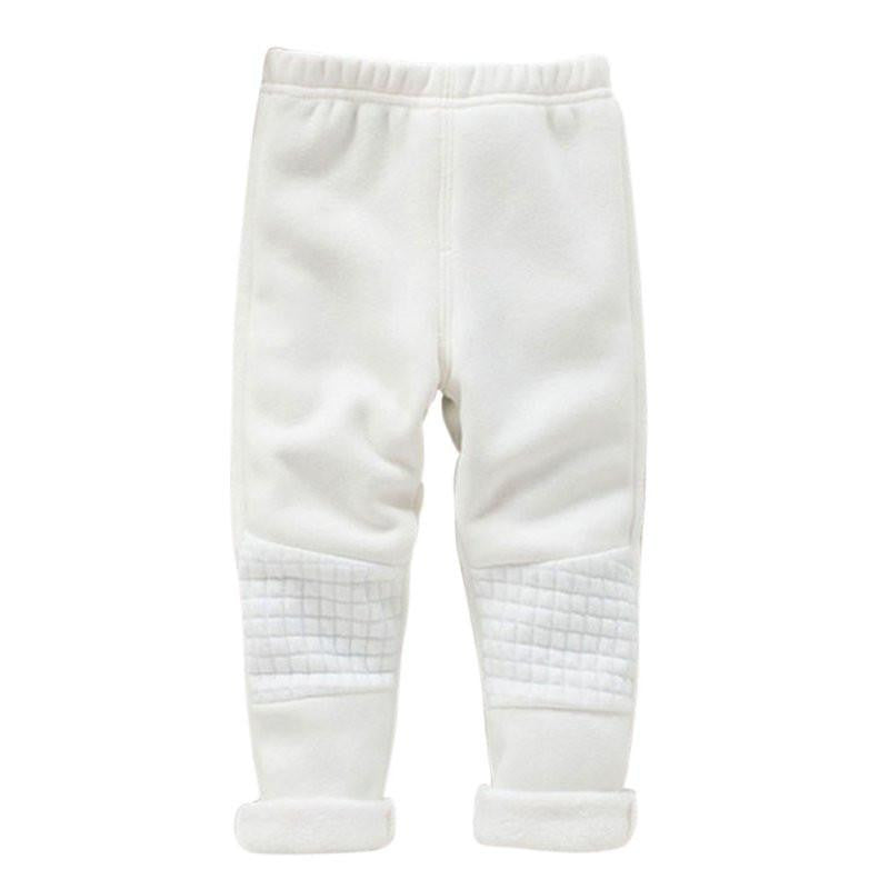 Warm Baby Kid Girls Leggings Pants Basic Elastic Waist Thick Skinny Trousers X16