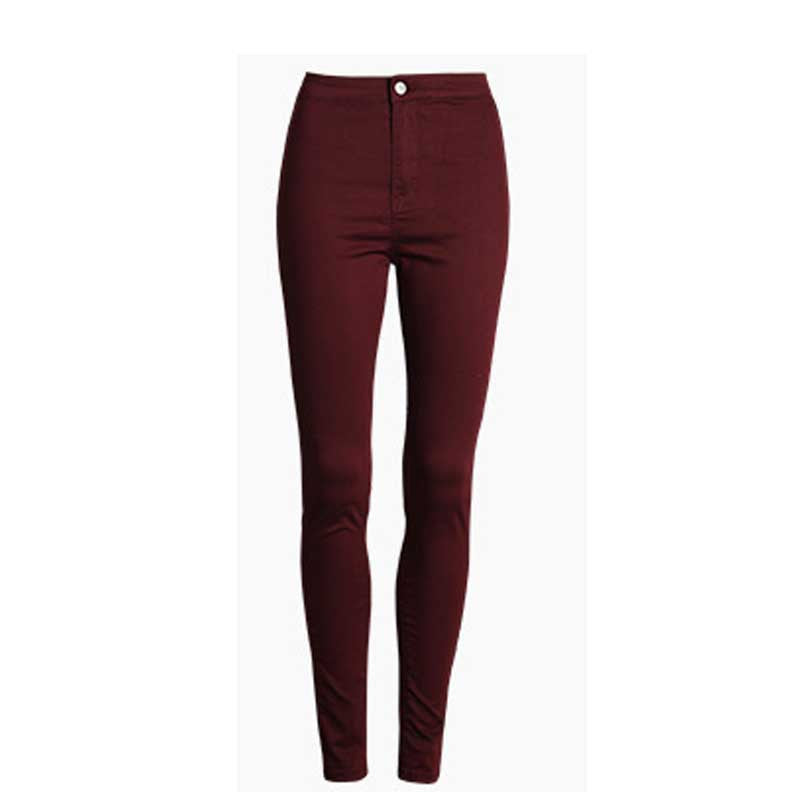 Online discount shop Australia - Fashion Slim Jeans Women Femme Female White Jeans With High Waist Tight Jeans Women's Candy Color New Pants Women Trousers