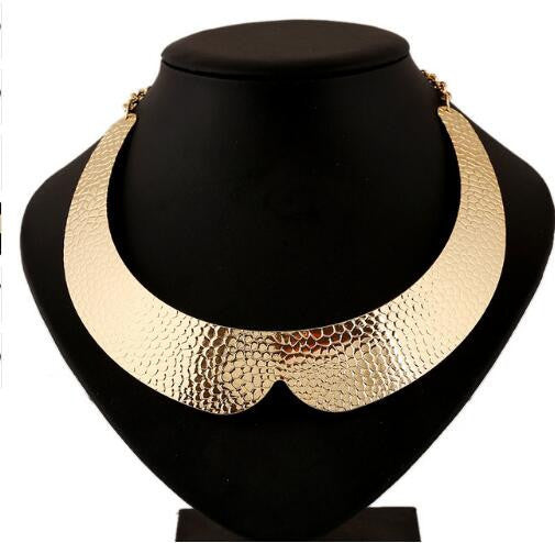 Fashion Jewelry Gold Chain Smooth Metal Choker Necklaces For Women Bijoux Collier Ras Du Cou Chunky Statement Necklace - CelebritystyleFashion.com.au online clothing shop australia