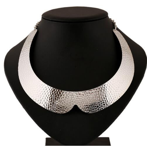 Fashion Jewelry Gold Chain Smooth Metal Choker Necklaces For Women Bijoux Collier Ras Du Cou Chunky Statement Necklace - CelebritystyleFashion.com.au online clothing shop australia