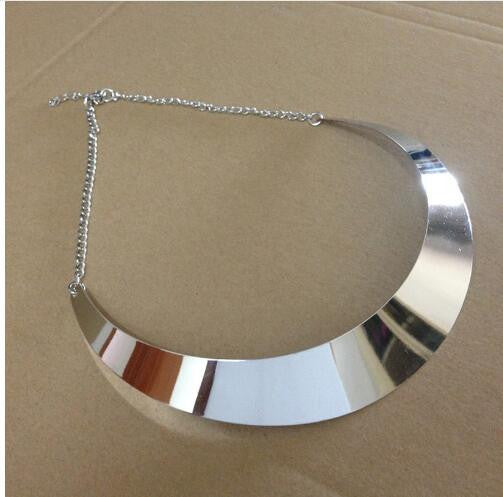 Fashion Jewelry Gold Chain Smooth Metal Choker Necklaces For Women Bijoux Collier Ras Du Cou Chunky Statement Necklace - CelebritystyleFashion.com.au online clothing shop australia