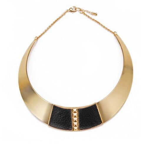 Fashion Jewelry Gold Chain Smooth Metal Choker Necklaces For Women Bijoux Collier Ras Du Cou Chunky Statement Necklace - CelebritystyleFashion.com.au online clothing shop australia