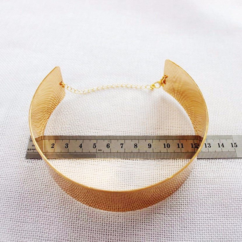 Fashion Jewelry Gold Chain Smooth Metal Choker Necklaces For Women Bijoux Collier Ras Du Cou Chunky Statement Necklace - CelebritystyleFashion.com.au online clothing shop australia