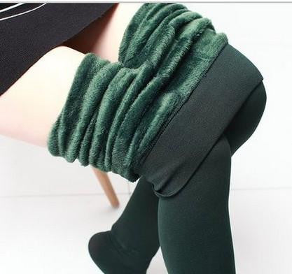 Women's Clothing Candy Colors Women Pants Plus Velvet Thick Warm Leggings Ladies Pants For Winter Super Elastic Women Leggings