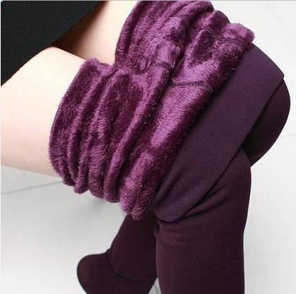 Women's Clothing Candy Colors Women Pants Plus Velvet Thick Warm Leggings Ladies Pants For Winter Super Elastic Women Leggings