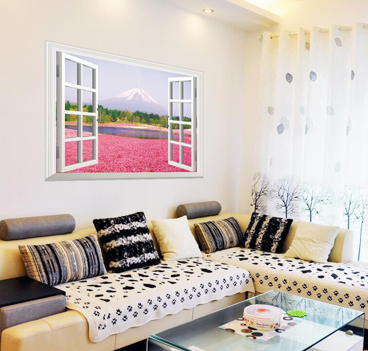 Online discount shop Australia - 9 Styles 3020 Removable Beach Sea 3D Window Scenery Wall Sticker home Decor Decals Mural Decal Exotic Beach View