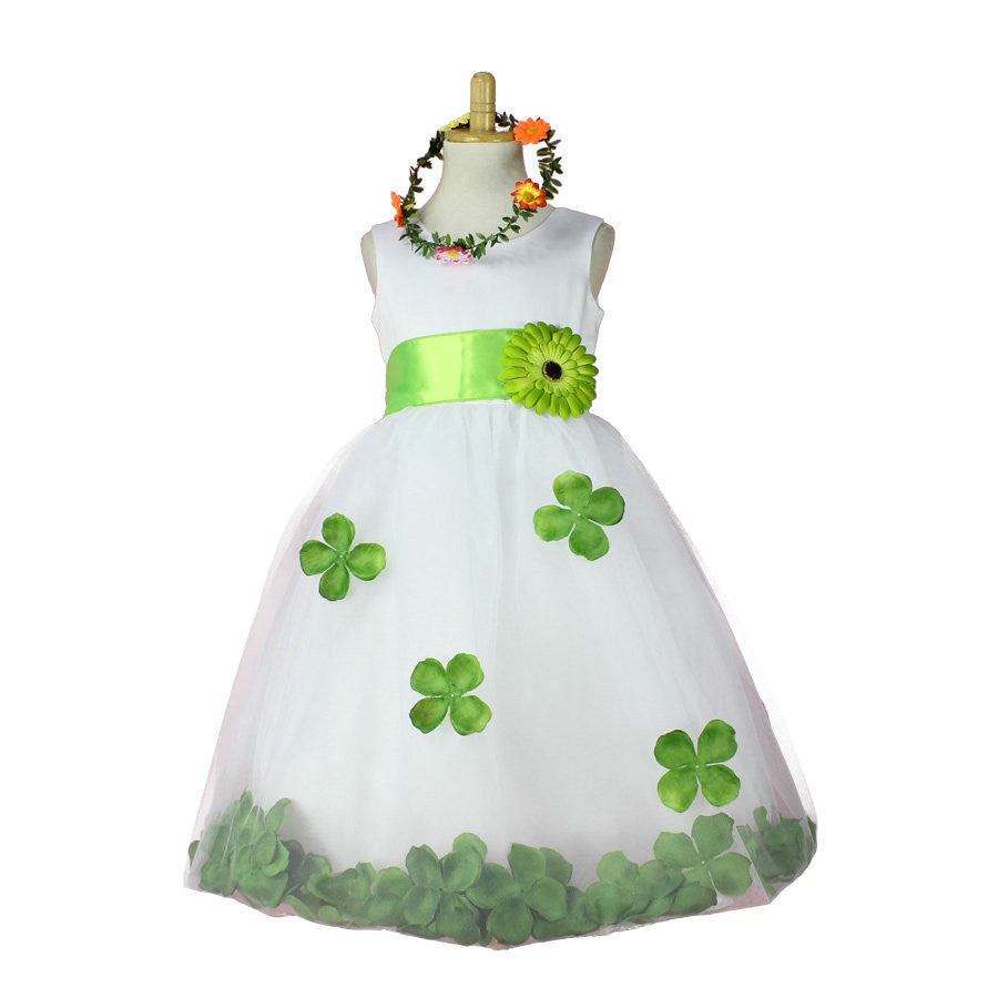 Online discount shop Australia - Girls Bridesmaid Dress Rose Petal Hem Cute Princess Tutu Dress Girls Clothing Sets Wedding Birthday