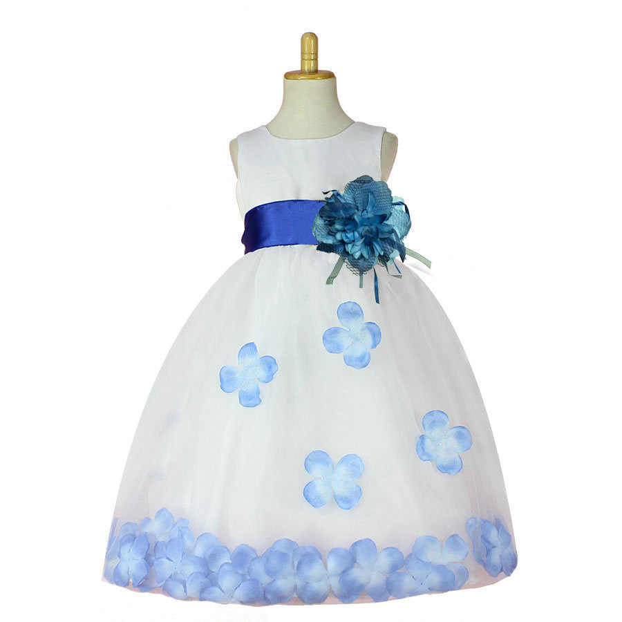 Online discount shop Australia - Girls Bridesmaid Dress Rose Petal Hem Cute Princess Tutu Dress Girls Clothing Sets Wedding Birthday