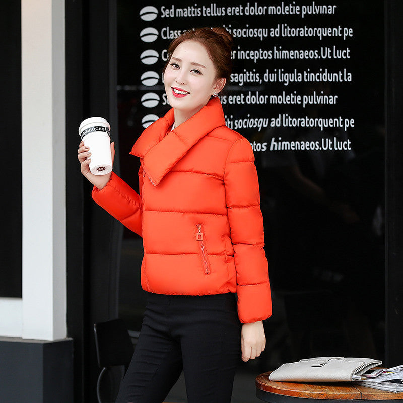 Online discount shop Australia - Fashion Women's Down Jacket Female Warm Coat Ladies Casual Short Parka Soft Clothing JA8023